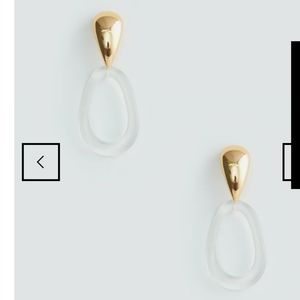 80R ACRYLIC STATEMENT HOOP EARRING New